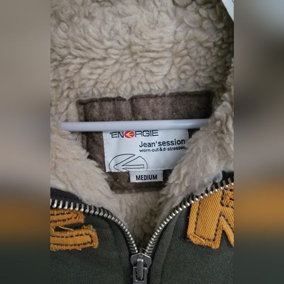 ENERGIE Wool lined bomber style jacket vintage - Picture 2 of 2